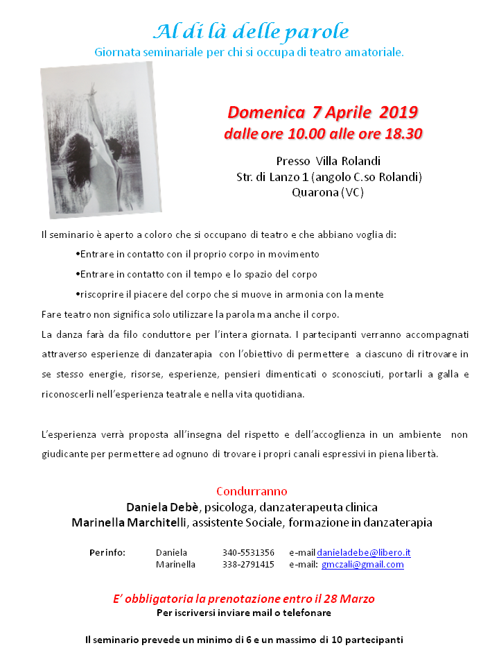 Al di là delle parole - 2019